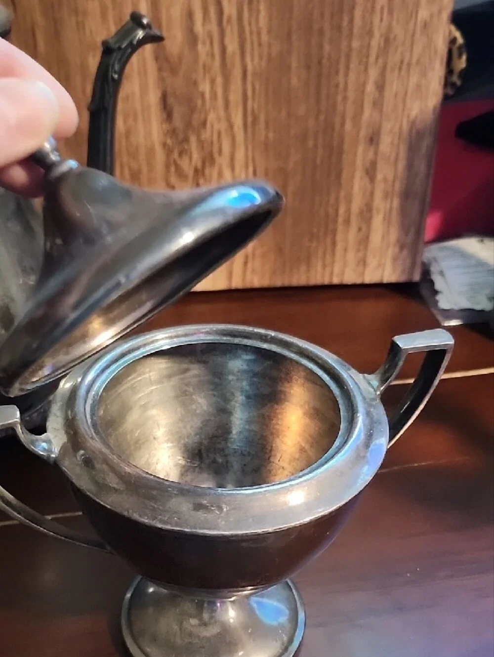Classic Silver Tea Set - Needs Polished